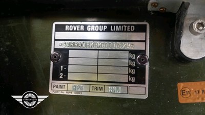 Lot 472 - 1994 ROVER / MG
