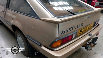 Lot 846 - 1984 OPEL MANTA BERLINETTA