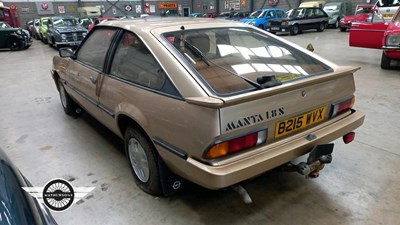 Lot 846 - 1984 OPEL MANTA BERLINETTA
