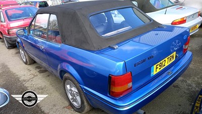 Lot 664 - 1988 FORD ESCORT 1.6I CABRIOLET