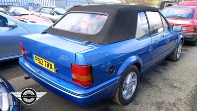 Lot 664 - 1988 FORD ESCORT 1.6I CABRIOLET