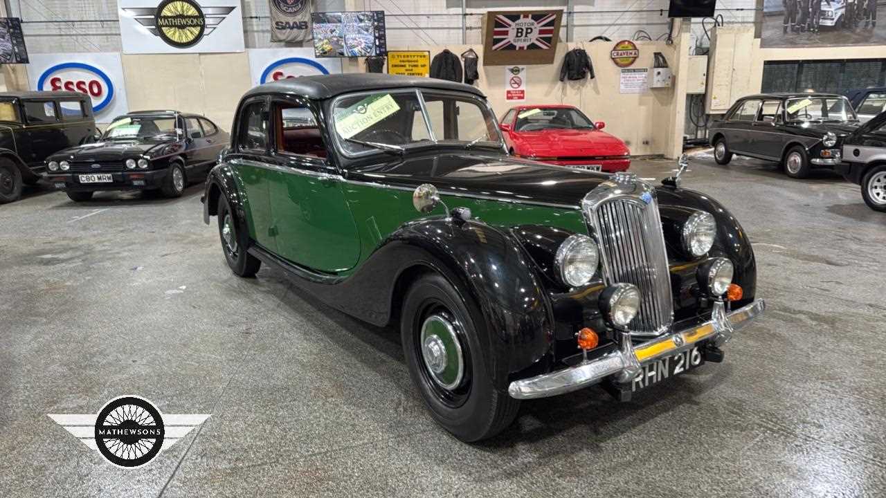 Lot 756 - 1952 RILEY RMB 2.5 LITRE SALOON