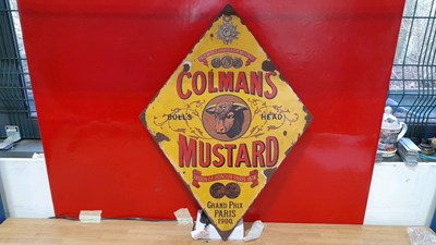 Lot 115 - COLMANS MUSTARD SIGN 27" X 19"