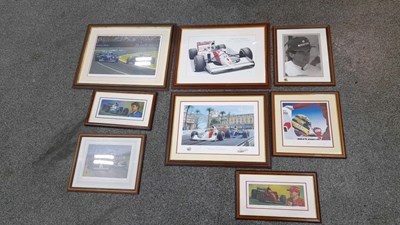 Lot 273 - 8 X F1 LTD EDITION FRAMED PRINTS