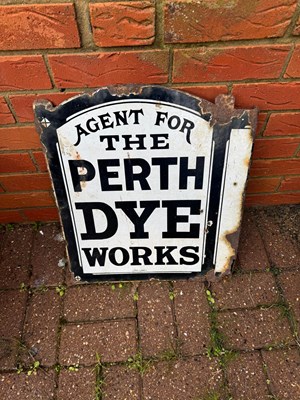 Lot 673 - PERTH DYE WORKS , DOUBLE SIDED SIGN