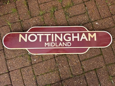Lot 275 - NOTTINGHAM ENAMEL SIGN