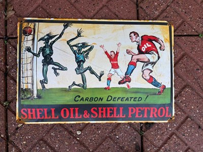 Lot 538 - SHELL OIL & PETROL ENAMEL SIGN