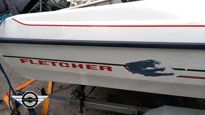 Lot 864 - FLETCHER SPEEDBOAT/SKI + FLETCHER TRAILER