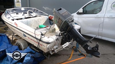 Lot 864 - FLETCHER SPEEDBOAT/SKI + FLETCHER TRAILER