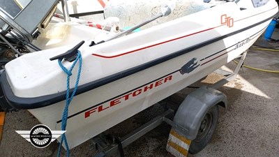 Lot 864 - FLETCHER SPEEDBOAT/SKI + FLETCHER TRAILER