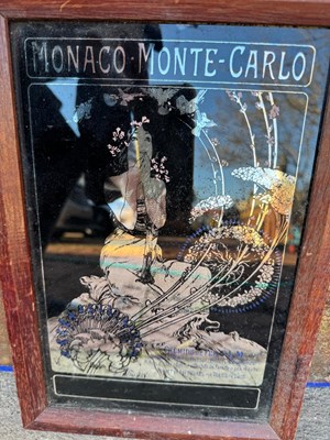 Lot 543 - MONACO-MONTE-CARLO MIRROR 13.5" X 9"