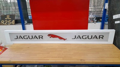 Lot 551 - JAGUAR LIGHT UP SIGN 63.5" X 8"