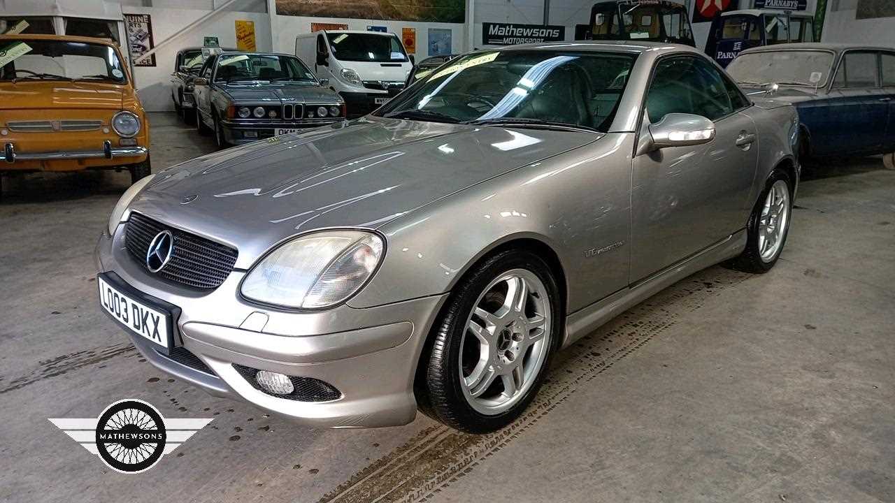 Lot 634 - 2003 MERCEDES SLK32 AMG