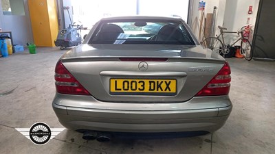 Lot 634 - 2003 MERCEDES SLK32 AMG
