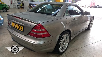 Lot 634 - 2003 MERCEDES SLK32 AMG