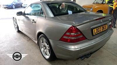 Lot 634 - 2003 MERCEDES SLK32 AMG