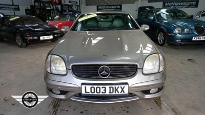 Lot 634 - 2003 MERCEDES SLK32 AMG