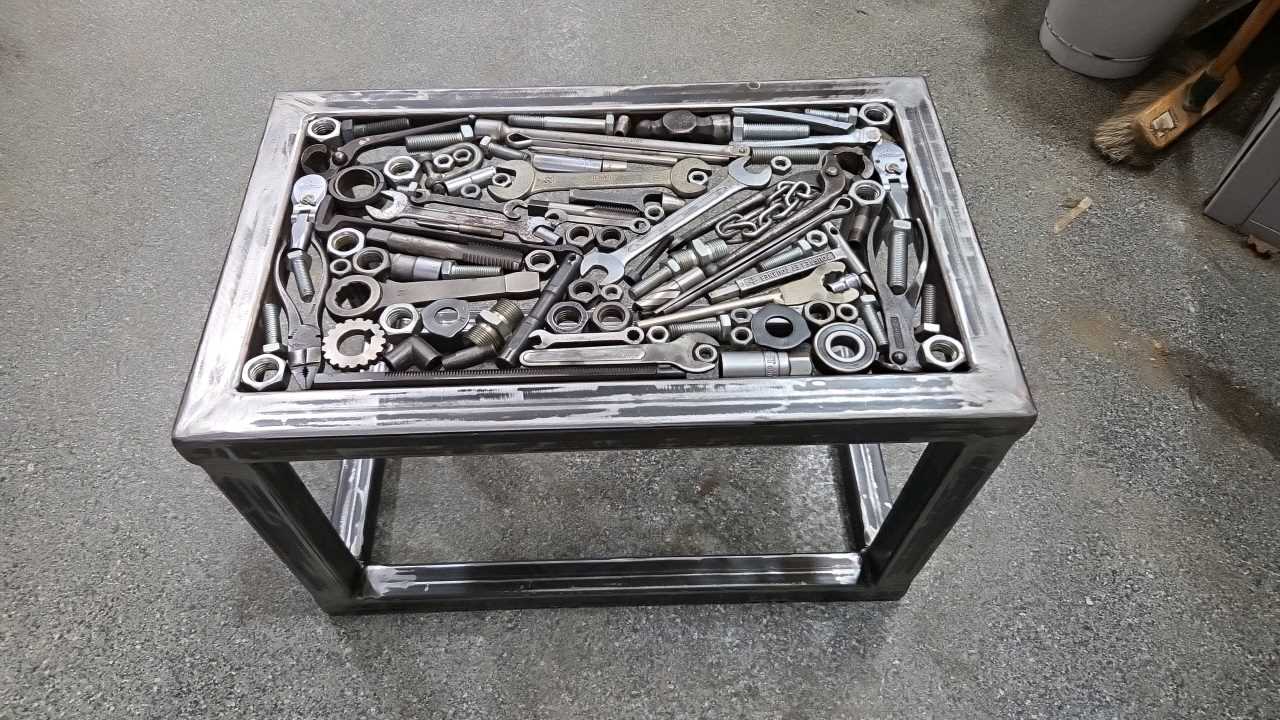 Lot 17 - STEAM PUNK TABLE 24" X 15"