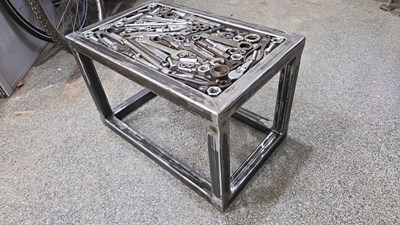 Lot 17 - STEAM PUNK TABLE 24" X 15"