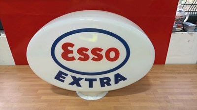Lot 9 - ESSO EXTRA GLASS PETROL PUMP GLOBE