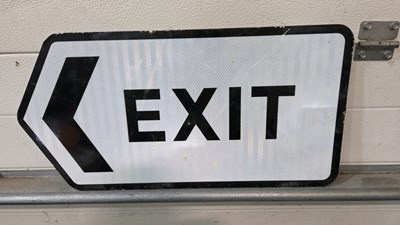 Lot 379 - EXIT SIGN 24" X 12"