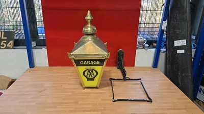 Lot 49 - ANTIQUE STYLE AA GARAGE LAMP