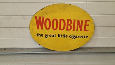 Lot 451 - WOODBINE THE GREAT LITTLE CIGARETTE SIGN 26" X 20"