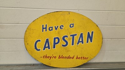 Lot 509 - HAVE A CAPSTAN THEY'RE BLENDED BETTER SIGN 26" X 20"