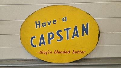 Lot 845 - HAVE A CAPSTAN THEY'RE BLENDED BETTER SIGN 26" X 20"