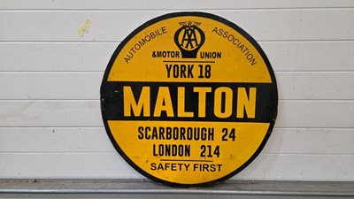 Lot 221 - AA MALTON SIGN 29" DIA