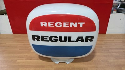 Lot 681 - REGENT REGULAR PETROL PUMP GLASS GLOBE