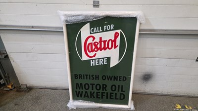 Lot 831 - CASTROL WAKEFIELD OIL SIGN 48" X 32"