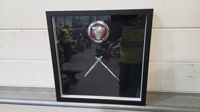 Lot 811 - JAGUAR WALL CLOCK 13" X 13"