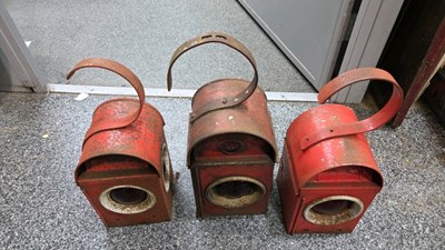 Lot 847 - ROADWORK & RAIL RED LAMPS