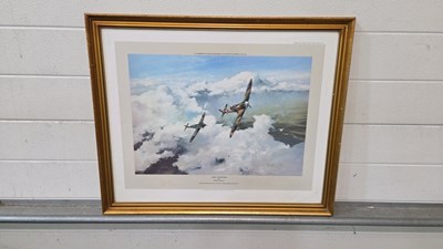 Lot 749 - WW2 FRAMED PRINT 21" X 26"