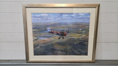 Lot 755 - FRAMED PLANE PRINT 29" X 35"