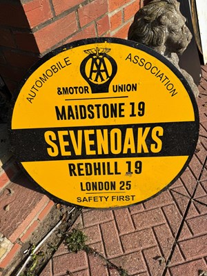 Lot 23 - AA SEVENOAKS ROAD SIGN 30" DIA