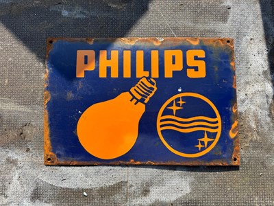 Lot 53 - PHILIPS ENAMEL SIGN 14" X 9.5"