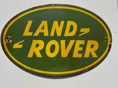 Lot 263 - LAND ROVER ENAMEL SIGN 16" X 10.5"
