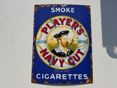 Lot 333 - PLAYER'S NAVYCUT ENAMEL SIGN 16" X 12"