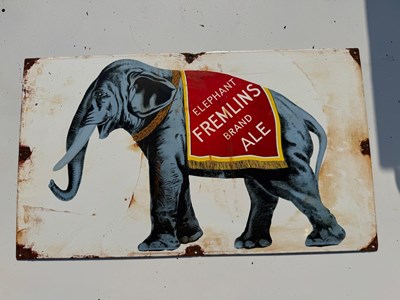 Lot 355 - FREMLINS ALE ENAMEL SIGN 20" X 11.5"