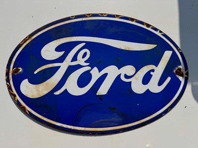 Lot 391 - FORD ENAMEL SIGN 18" X 12"