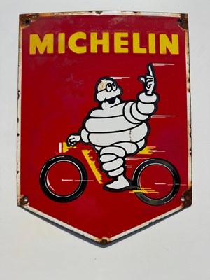 Lot 405 - MICHELIN ENAMEL SIGN 12" X 9"