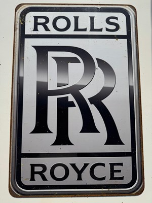 Lot 503 - ROLLS ROYCE ENAMEL SIGN 18" X 12"