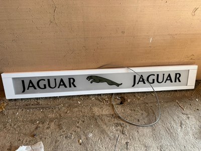 Lot 727 - JAGUAR LIGHT UP SIGN 64" X 9"