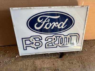Lot 813 - FORD RS2000 LIGHT UP SIGN 24" X 16"
