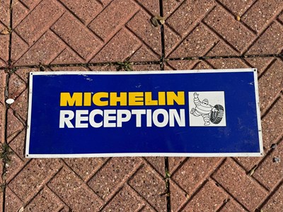 Lot 213 - MICHELIN RECEPTION SIGN 25" X 9.5"
