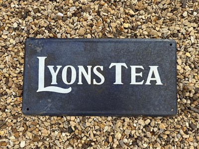 Lot 619 - LYONS TEA SIGN 15" x 8"