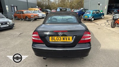Lot 899 - 2003 MERCEDES CLK 240 AVANTGARDE AUTO