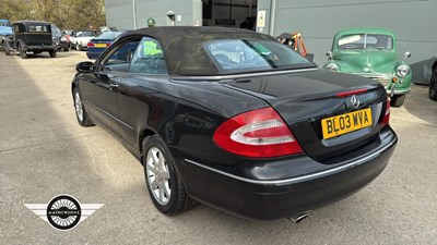 Lot 899 - 2003 MERCEDES CLK 240 AVANTGARDE AUTO
